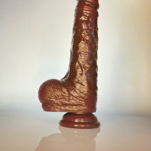 Black Madingo Skin Sliding Dildo 4 women, feels and looks like skin