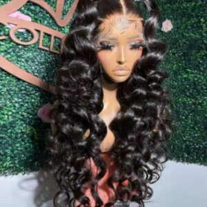 13* 6 Loose Deep Wave lace front wig,100% Human Hair