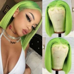 Short bob lace frontal human hairs, Brazilian hair