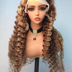 13*4 lace frontal Deep Wave wig