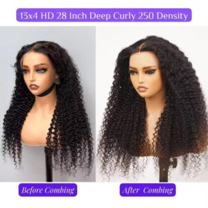 13x4 lace frontal deep wave wig