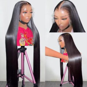 200%Raw Vietnamese hair 13*6 Hd bone straight lace wig