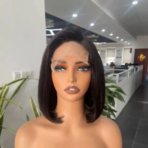 5*5 Bob Wig 10 inch straight 100% human hair